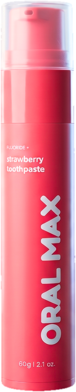Oral Max strawberry toothpaste